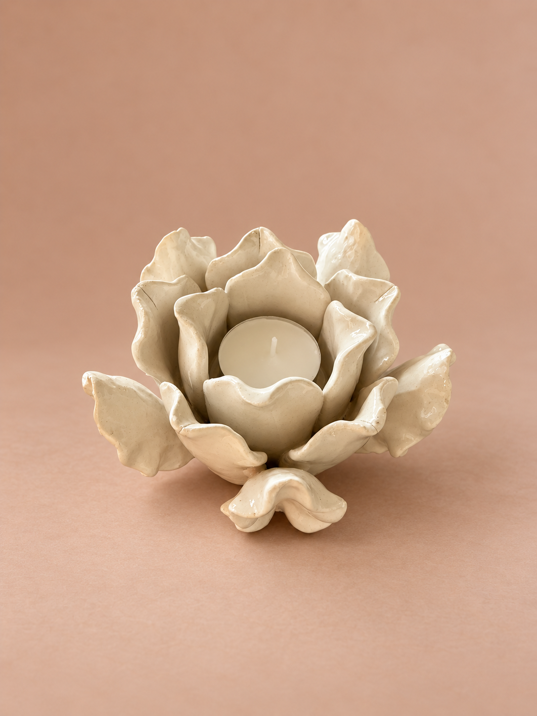 Ceramic Flower Tea Light Holder