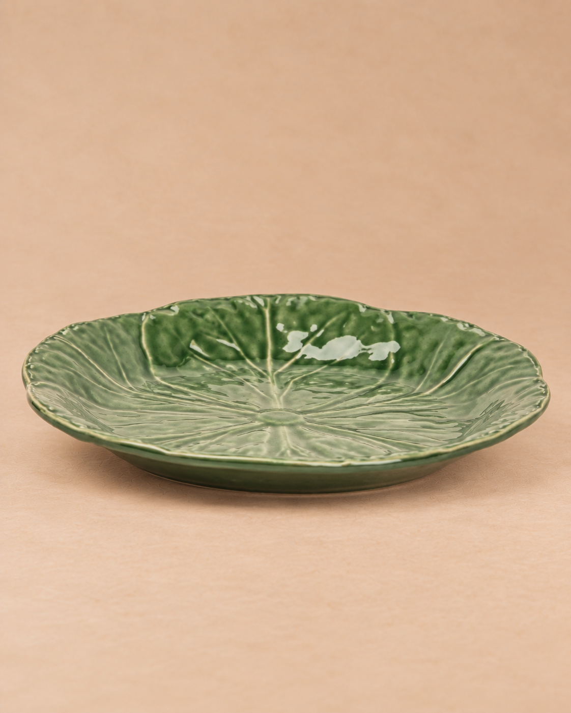 Cabbage Dinner Plate, Green styled in the home